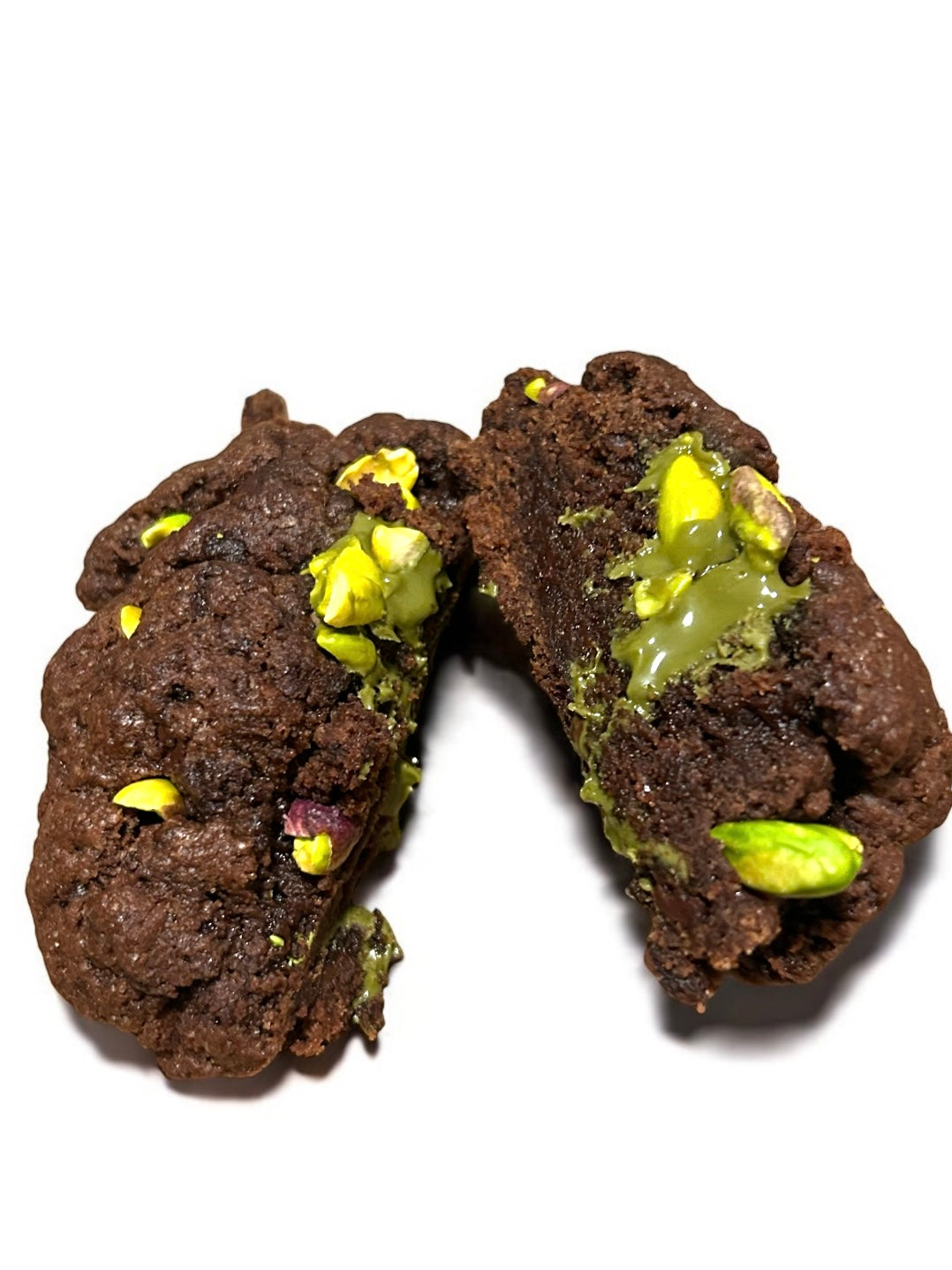 Stuffed pistachio brownie