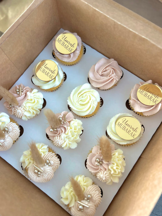Umrah Mubarak cupcakes