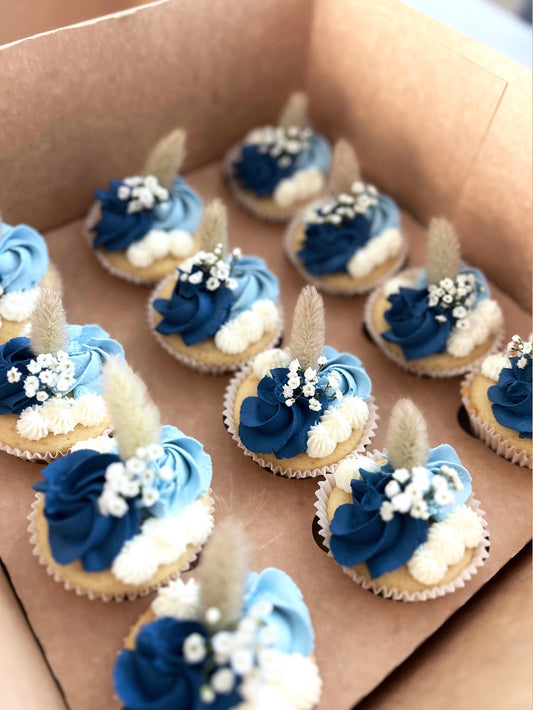 Baby boy cupcakes